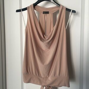 Wet Seal Size Medium open back sleeveless top In Nude